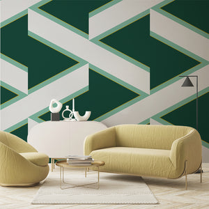 Overscale Accent Racing Green Wallcovering
