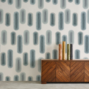 Pillbox Cashmere Blue Wallcovering