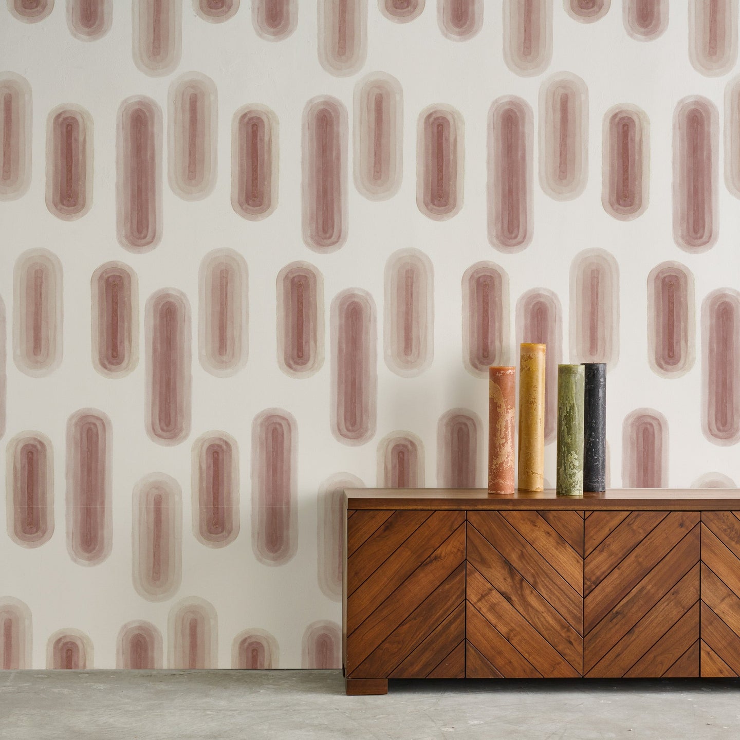 Pillbox Electric Rose Wallcovering
