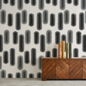 Pillbox Slate Grey Wallcovering