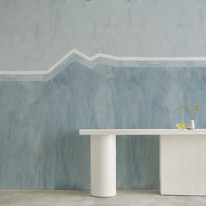 Ramblin Man Cashmere Blue Mural Wallcovering