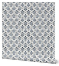 Load image into Gallery viewer, Longhouse Sprig Linen Dutch Blue Wallcovering