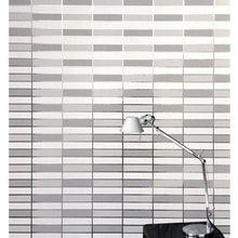 Load image into Gallery viewer, Soda White and Silver Wallcovering
