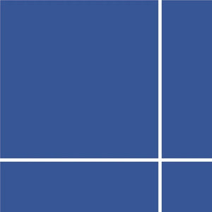 Grid Large Thin - White Lines on Blue Background
