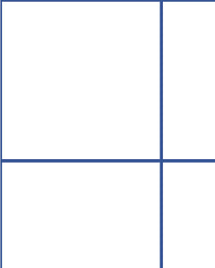 Grid Large Thin - Blue Lines on White Background