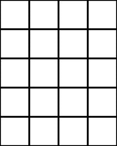 Grid Small Thin - Black Lines on White Background