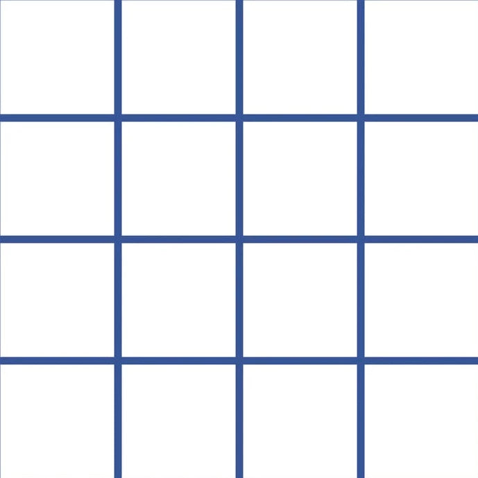 Grid Small Thin - Blue Lines on White Background
