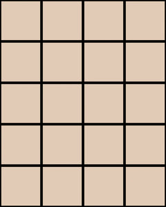 Grid Small Thin - Black Lines on Tan Background