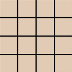 Grid Small Thin - Black Lines on Tan Background
