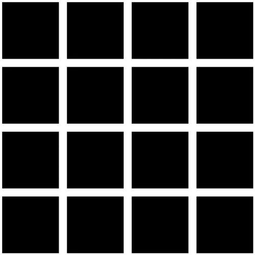 Grid Small Bold - White Lines on Black Background