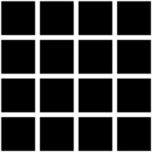 Grid Small Bold - White Lines on Black Background