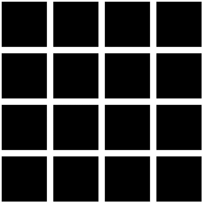 Grid Small Bold - White Lines on Black Background