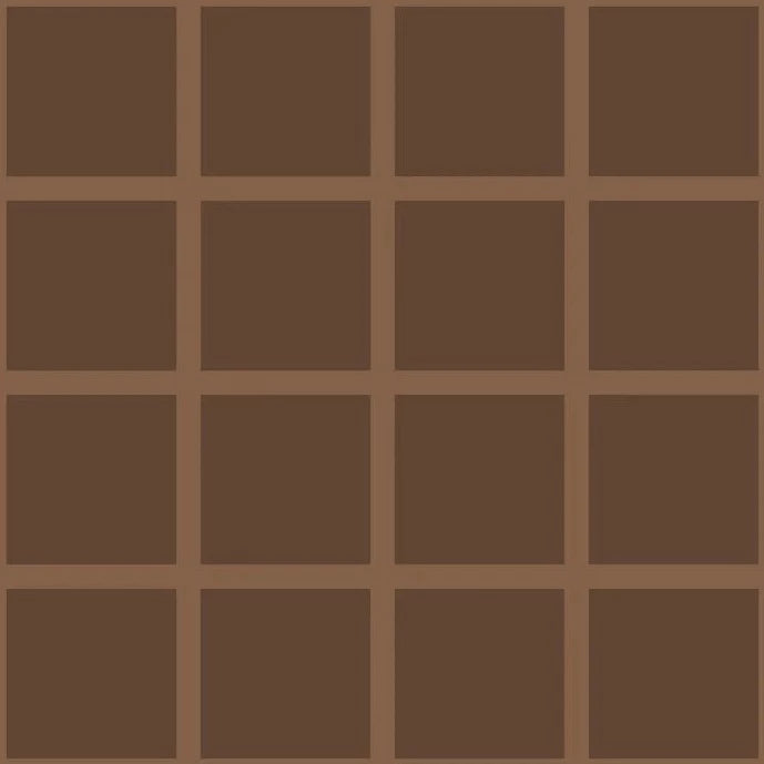 Grid Small Bold - Light Brown Lines on Brown Background