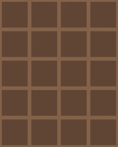Grid Small Bold - Light Brown Lines on Brown Background