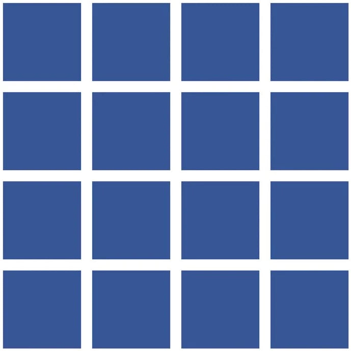 Grid Small Bold - White Lines on Blue Background