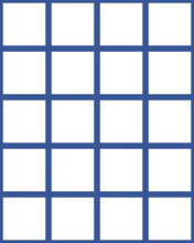 Load image into Gallery viewer, Grid Small Bold - Blue Lines on White Background