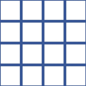 Grid Small Bold - Blue Lines on White Background