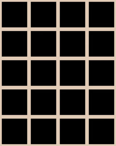 Grid Small Bold - Tan Lines on Black Background