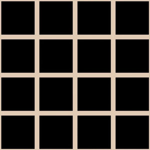 Grid Small Bold - Tan Lines on Black Background