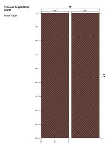 Timeless Argyle Claret Wallcovering