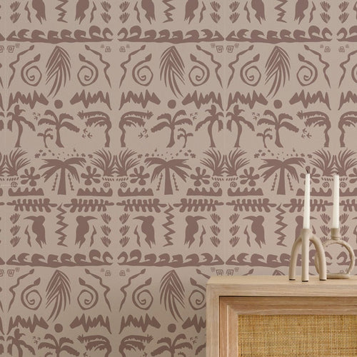 Tropico Mauve Wallcovering