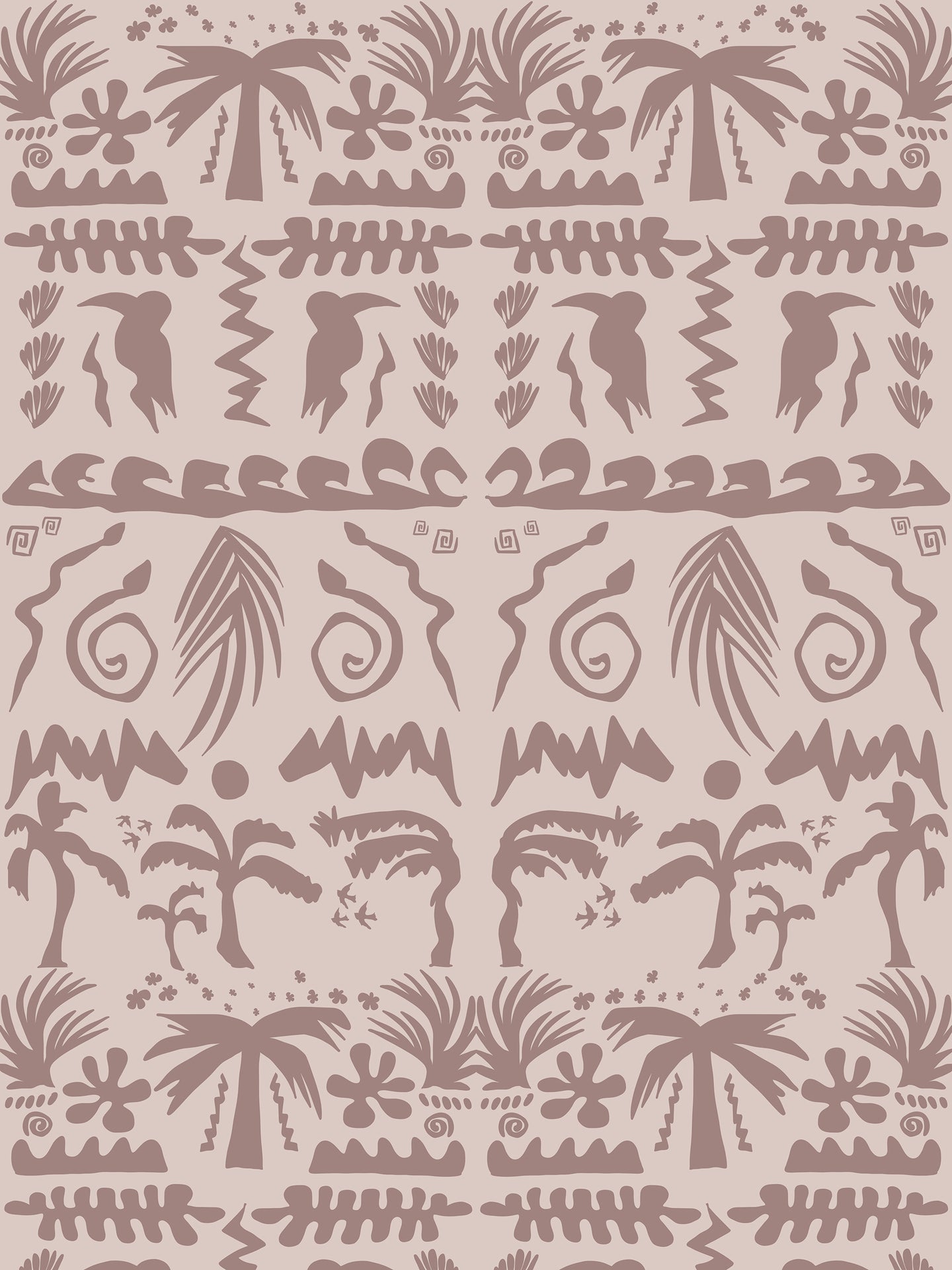 Tropico Mauve Wallcovering