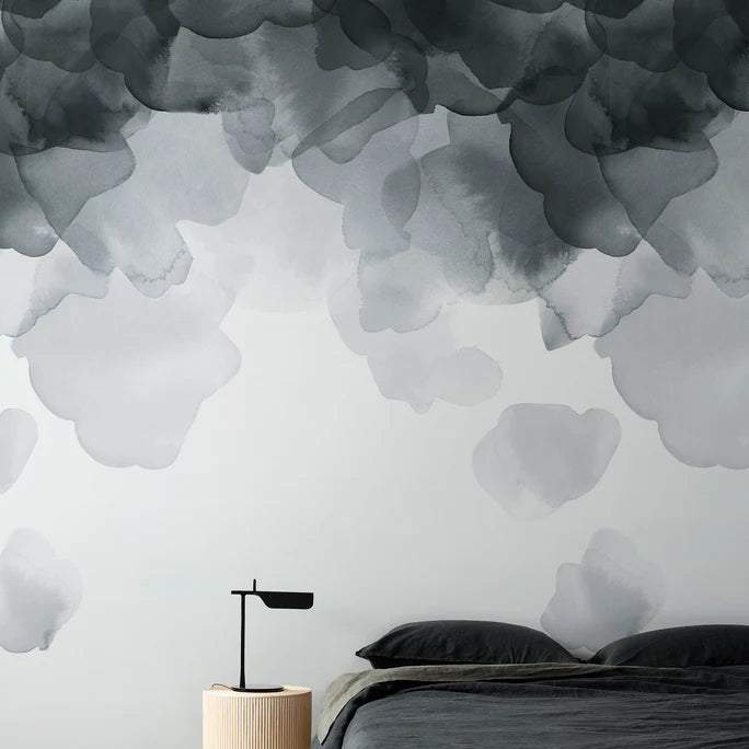 Bloom Charcoal Wallpaper
