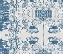 Load image into Gallery viewer, Willow Linen Blues Wallcovering