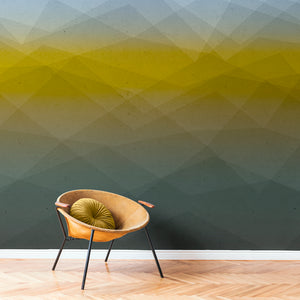 Ombre Faceted Incandescent Wallcovering