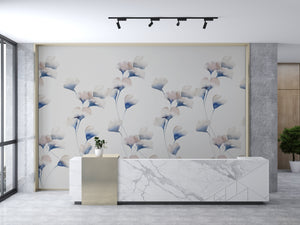 Gingko Mural Blush