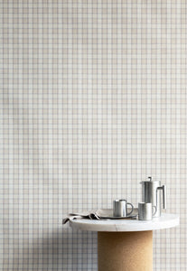 Check Plaid Cameo Paperback Linen