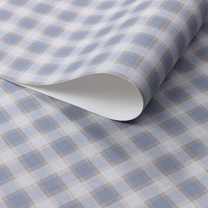 Check Plaid Denim Paperback Linen