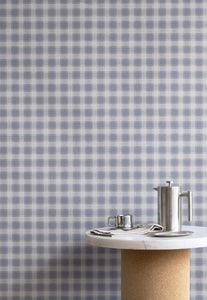 Check Plaid Denim Paperback Linen