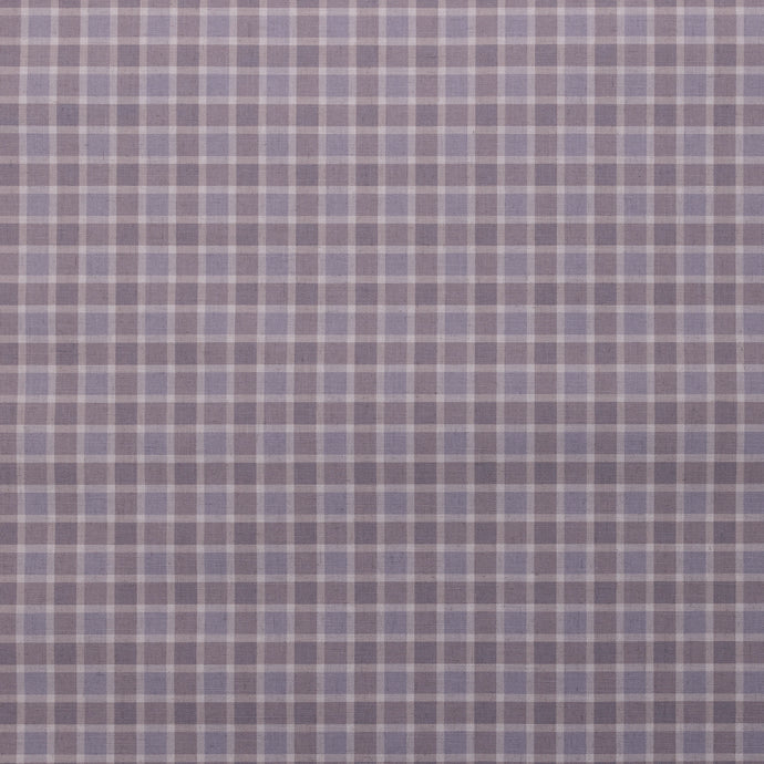Check Plaid Dusty Plum Paperback Linen