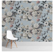 Load image into Gallery viewer, Into The Garden Blue Wallcovering