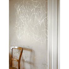 Load image into Gallery viewer, Leaf Pewter Limestone Wallcovering