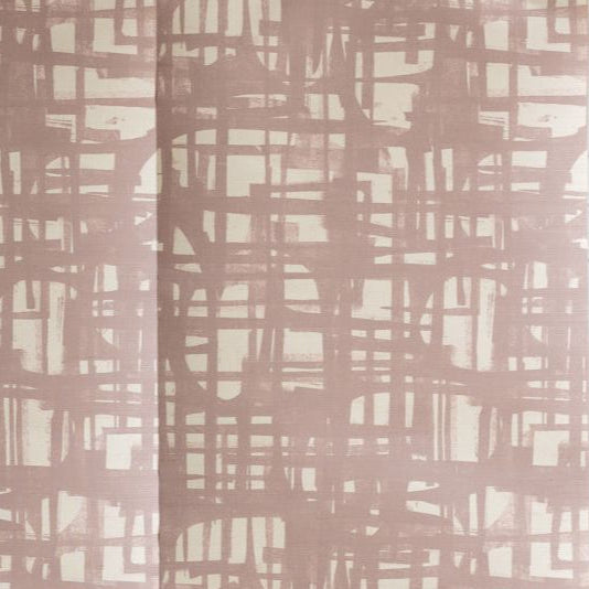 Monoprint Mauve Grasscloth