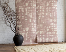 Load image into Gallery viewer, Monoprint Mauve Grasscloth