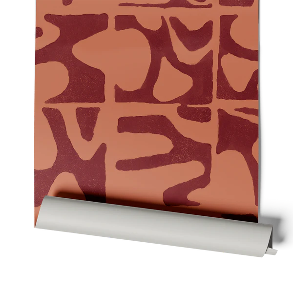 Medina Maze - Sunbaked & Cabernet Wallcovering