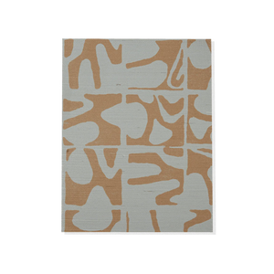 Medina Maze - Surf & Saddle Brown Wallcovering