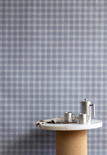 Load image into Gallery viewer, Check Plaid Periwinkle Paperback Linen