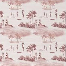 Load image into Gallery viewer, Surfs Up Salmon Red Jacket Wallcovering