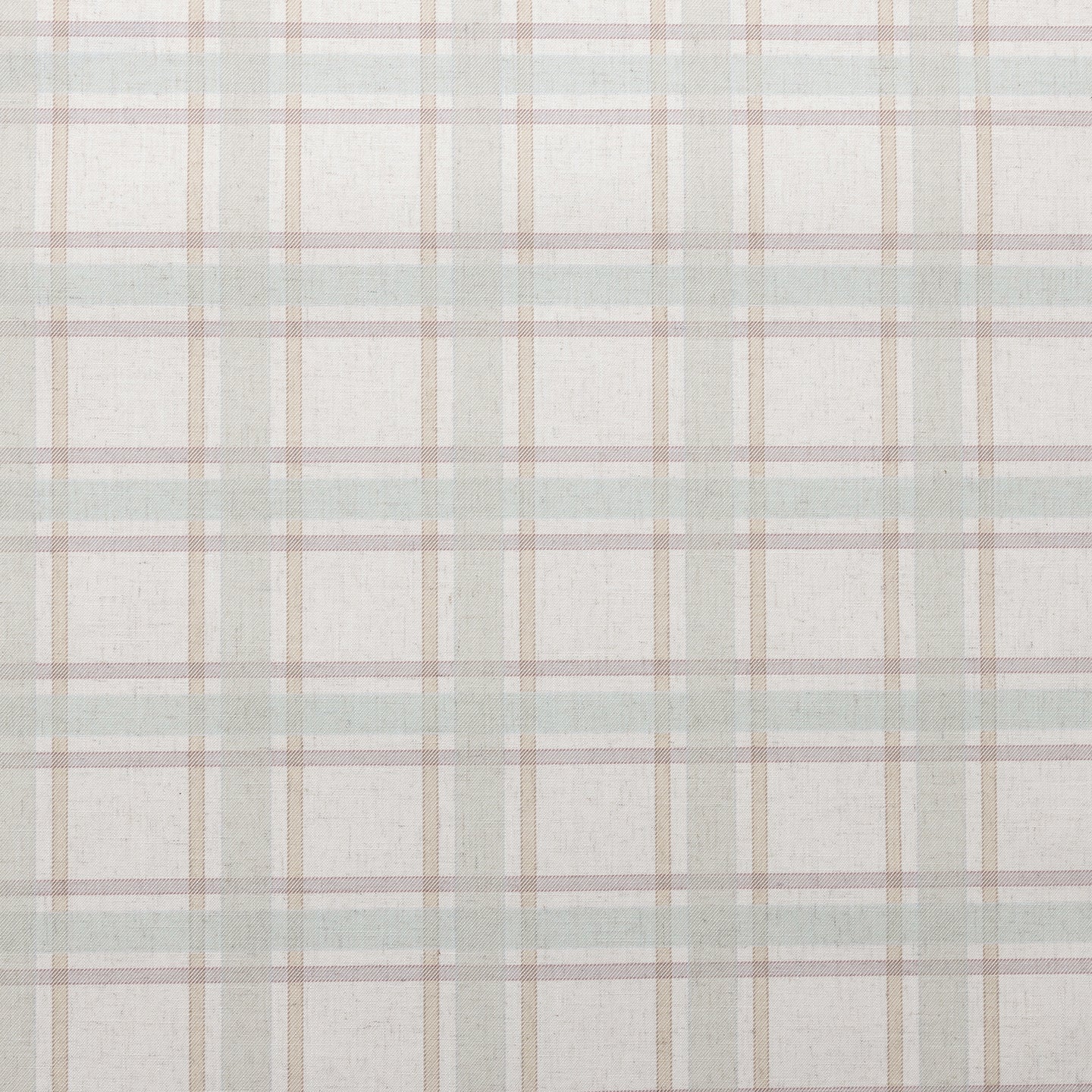 London Plaid Regatta Ivory Paperback Linen