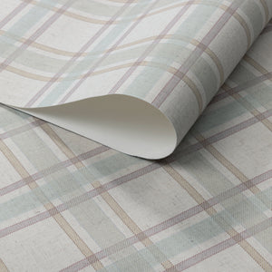 London Plaid Regatta Ivory Paperback Linen