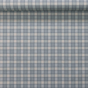 Check Plaid Sky Paperback Linen