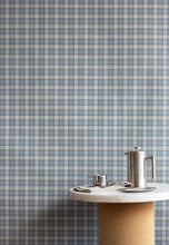 Load image into Gallery viewer, Check Plaid Sky Paperback Linen