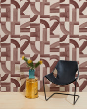 Load image into Gallery viewer, Brute - Mulberry on Blush Wallcovering