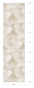 Abstract Strand Pale Beach Wallcovering