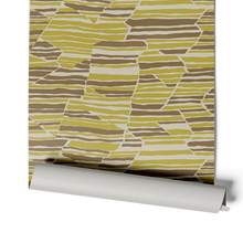 Load image into Gallery viewer, Topo - Citrine &amp; Saddle Brown Wallcovering