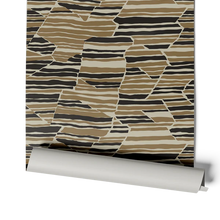 Load image into Gallery viewer, Topo - Saddle Brown &amp; Black Wallcovering